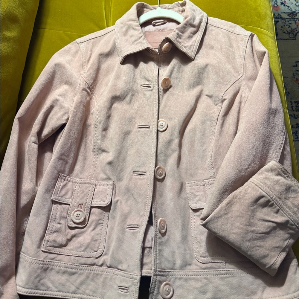 Women’s Pink Leather Jacket